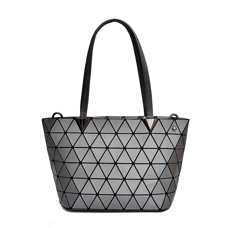 Women's Plaid Simple Fashion Horizontal Clear Shoulder Bags