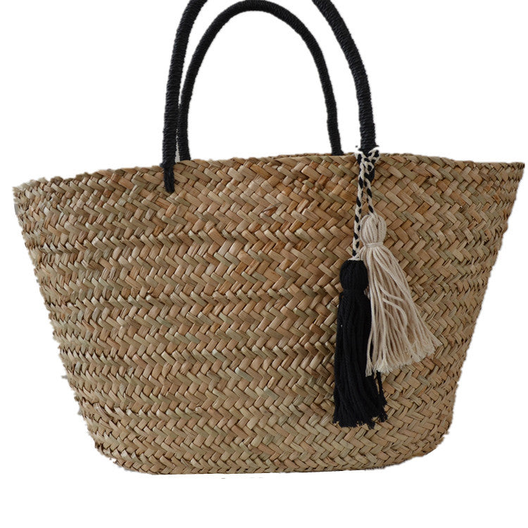 Water Plants Woven Fashion Simple Elegant Tassel Bags