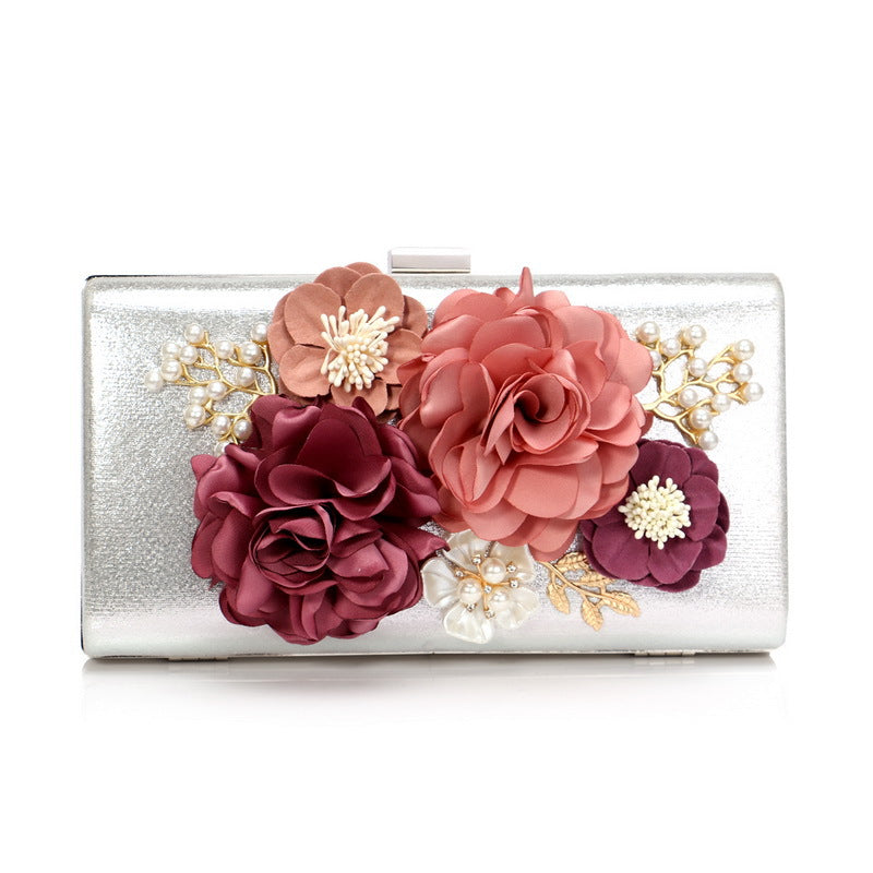 Women's Dinner Luxury Dress Flowers Banquet Clutch Evening Bags