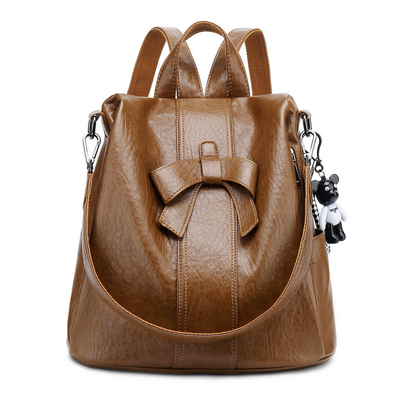 Women's Lightweight Spring Everyday Joker Trendy Bow Backpacks