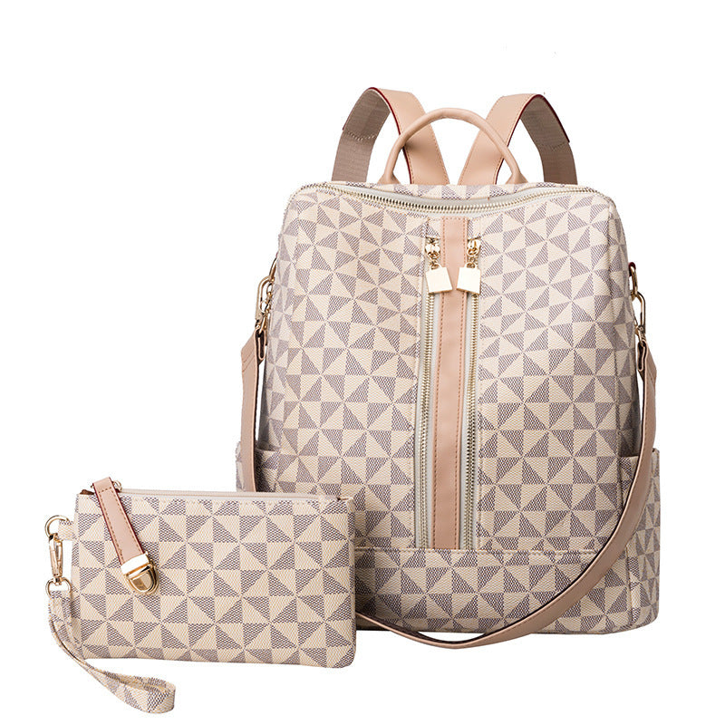 Women's Slouchy Fashion Printed Korean Retro Backpacks