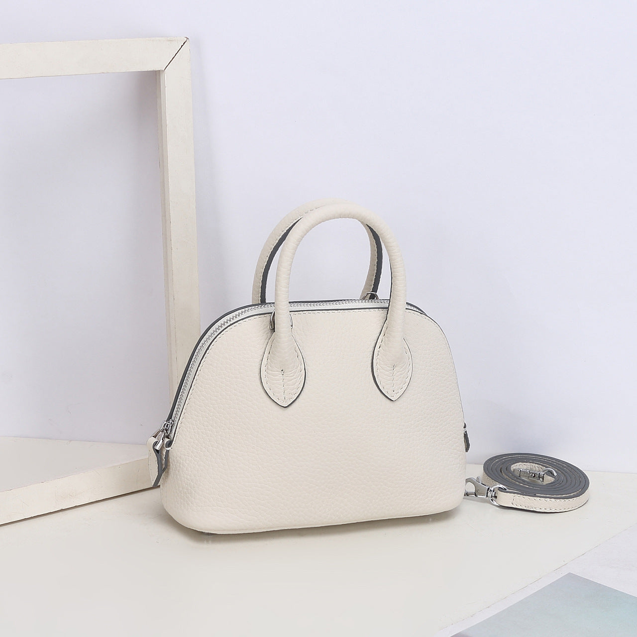 Women's Shell Genuine Leather Simple Fashionable Stylish Shoulder Bags