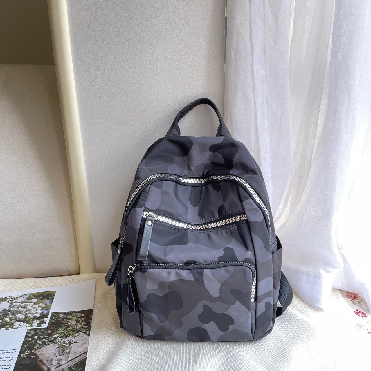 Women's Korean Fashion Trendy Spring Style Camouflage Backpacks
