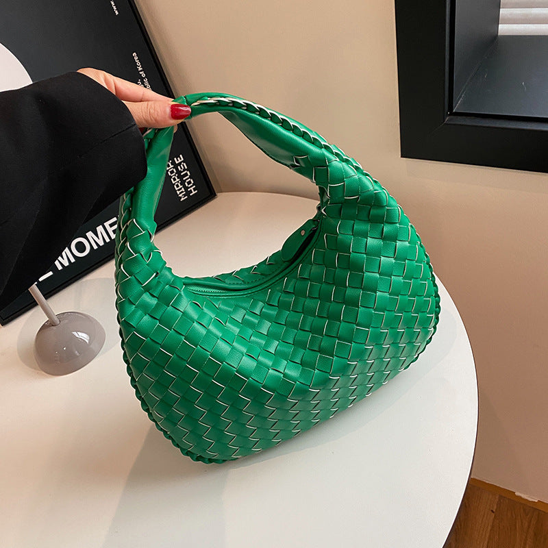 Women's Style High Sense Woven Elegant Underarm Bags