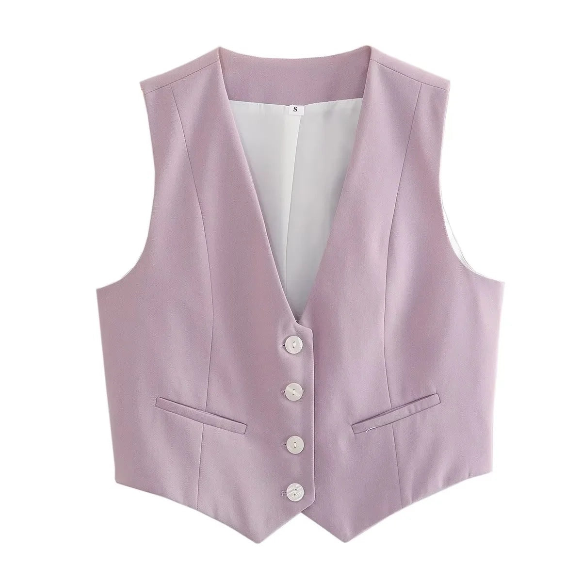 Women's Color Summer Casual Slim Sleeveless For Vests