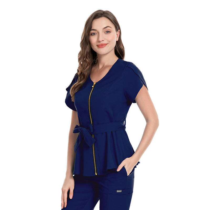 Women's Hospital Sleeve Fashion Operating Stretch Hand Uniform