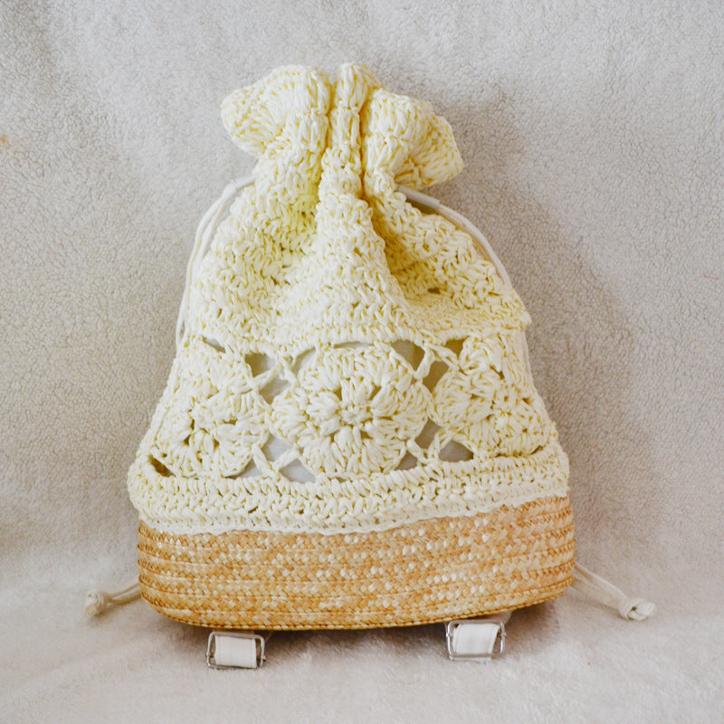 Women's Straw Beach Woven Portable Pastoral Style Handbags