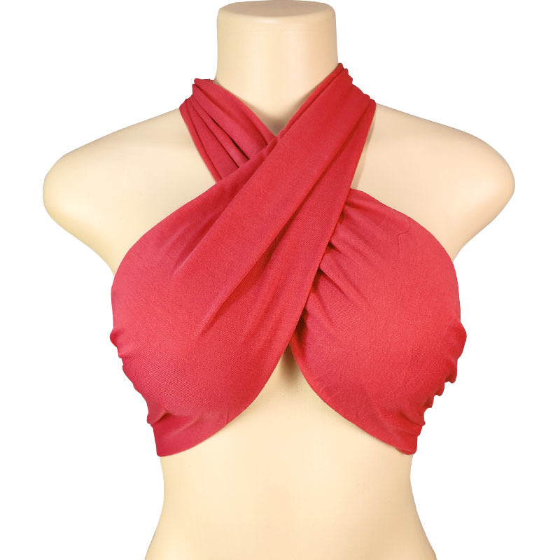 Women's Spring T-shirt Solid Color Sexy Variety Halter Tops
