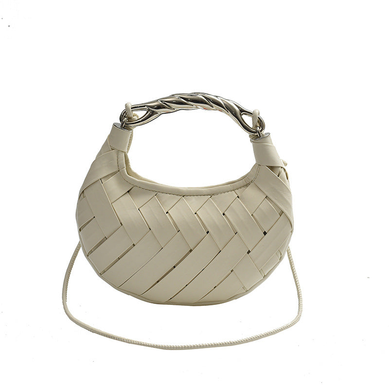 Women's Woven Bird's Nest Light Luxury Fashion Portable Crossbody Bags