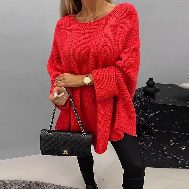 Women's Cape Poncho Fashionable Knitted Shawl Sweaters