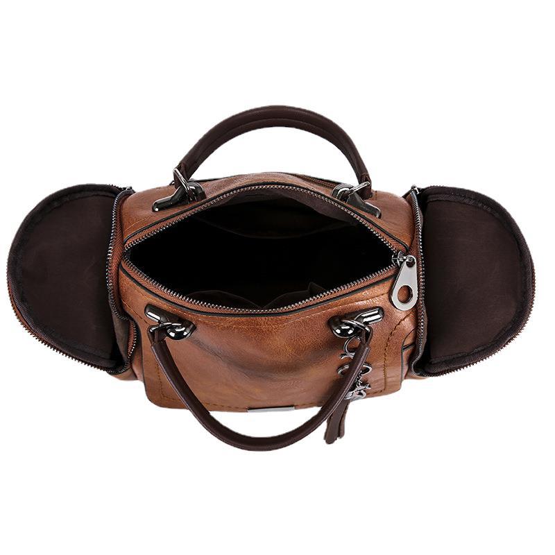 Women's Retro Large Capacity Tassel One Korean Shoulder Bags