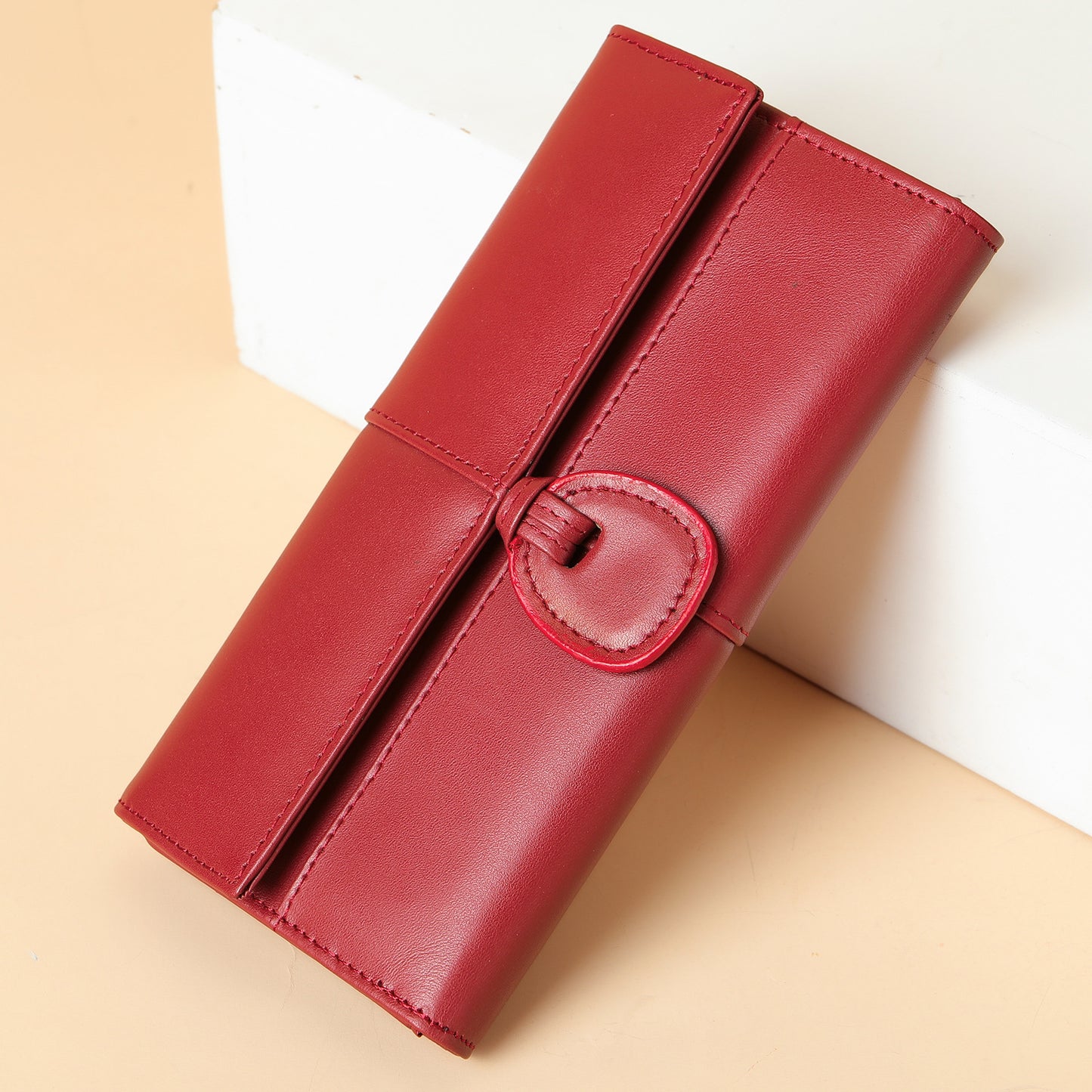 Women's Leather Exquisite Soft Cowhide Fashionable Zipper Ladies Wallets