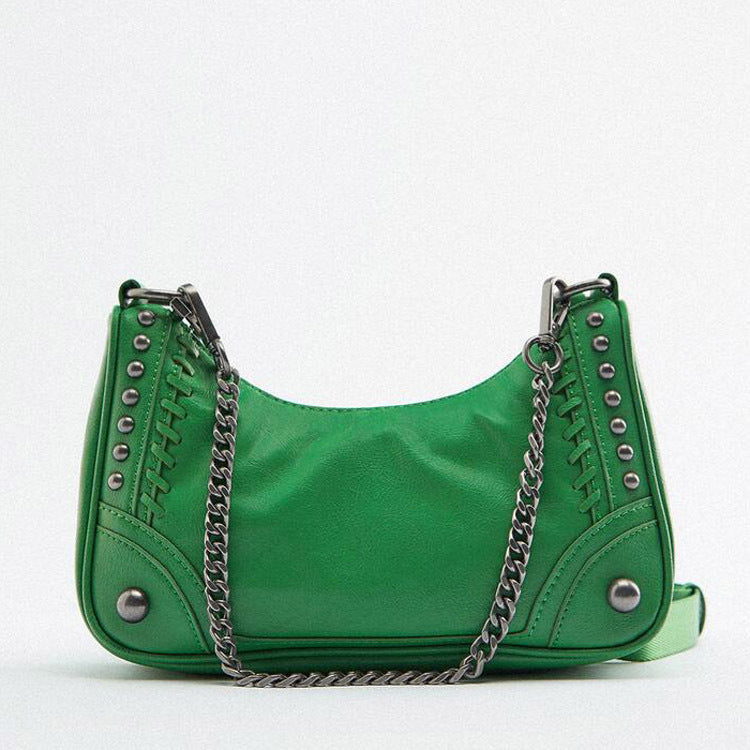 Women's Rock Underarm Large Capacity Chain Fashion Crossbody Bags