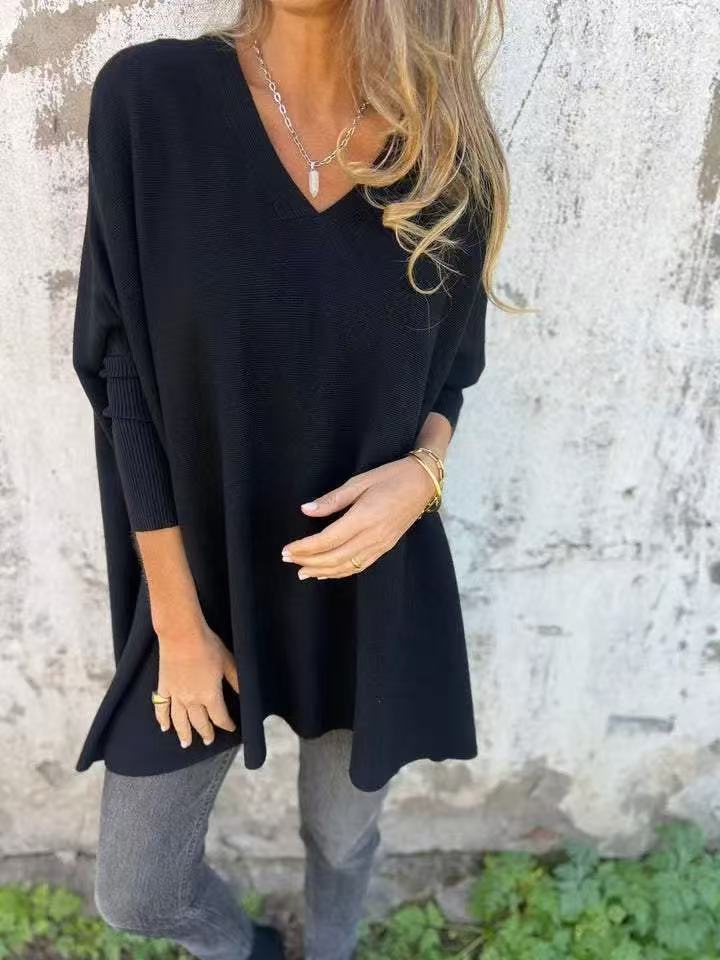 Women's Long Sleeve Knitted Loose Shirt Knitwear