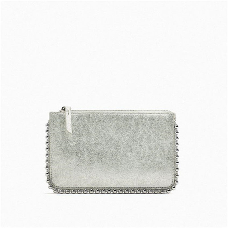 Women's Z's Chain Textured Fashion Rivet Ornament Crossbody Bags