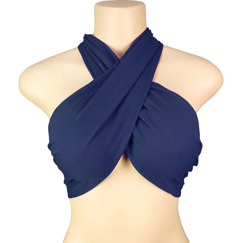 Women's Spring T-shirt Solid Color Sexy Variety Halter Tops