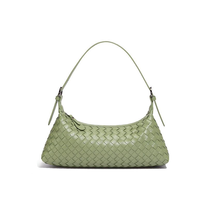 Women's Woven High-grade Fashionable Underarm Baguette Bags