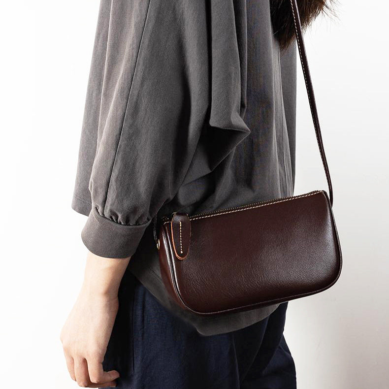 Women's Retro Genuine Leather Fashion Dumpling Bags
