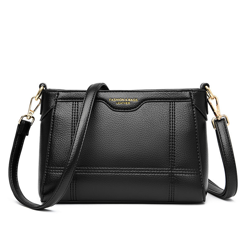 Women's Mother Graceful Soft Leather Elegant Crossbody Bags