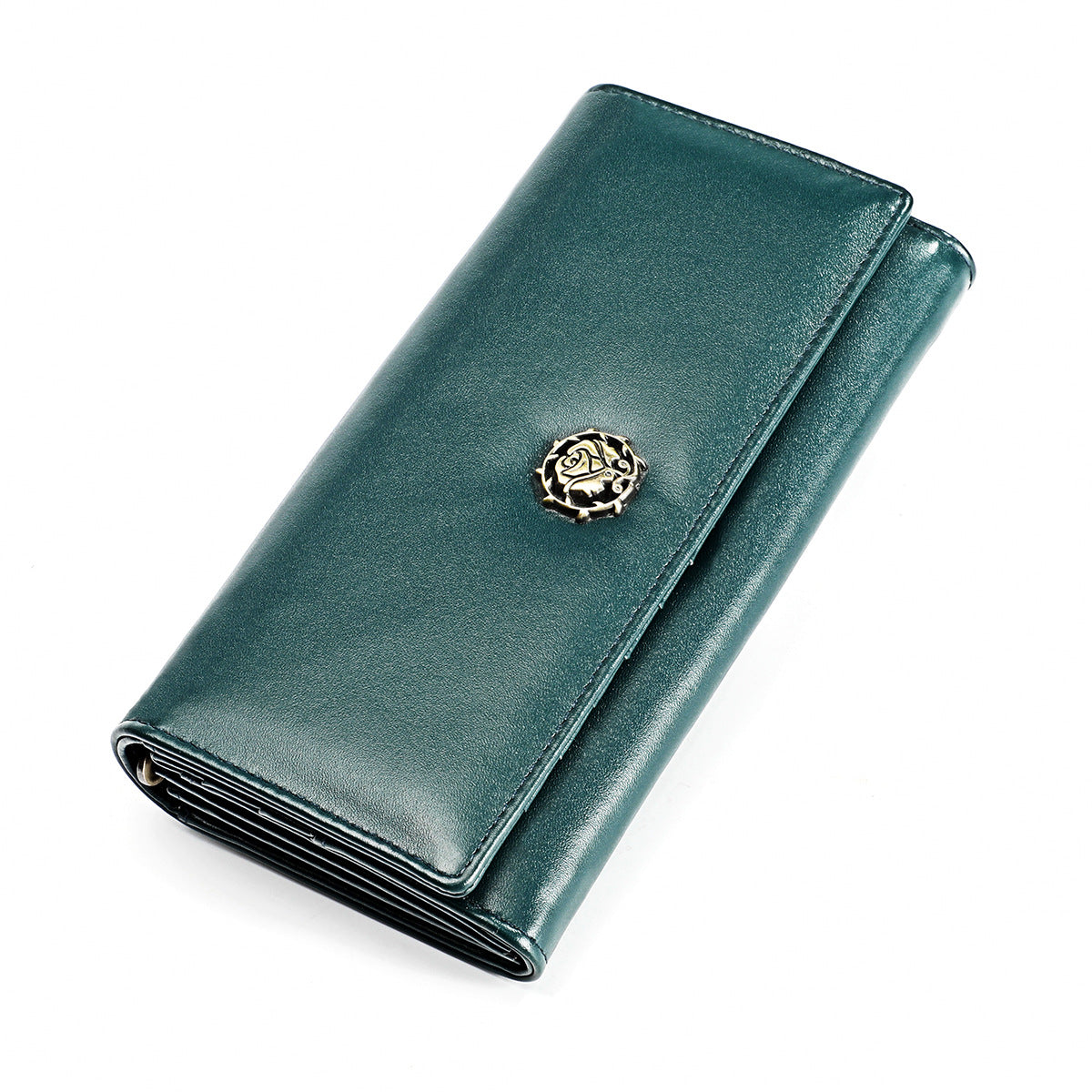 Women's Pretty Leather Long Fashion Cattlehide Ladies Wallets