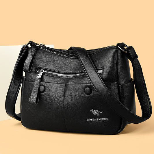 Women's Mother Simple Versatile Large Capacity Soft Crossbody Bags