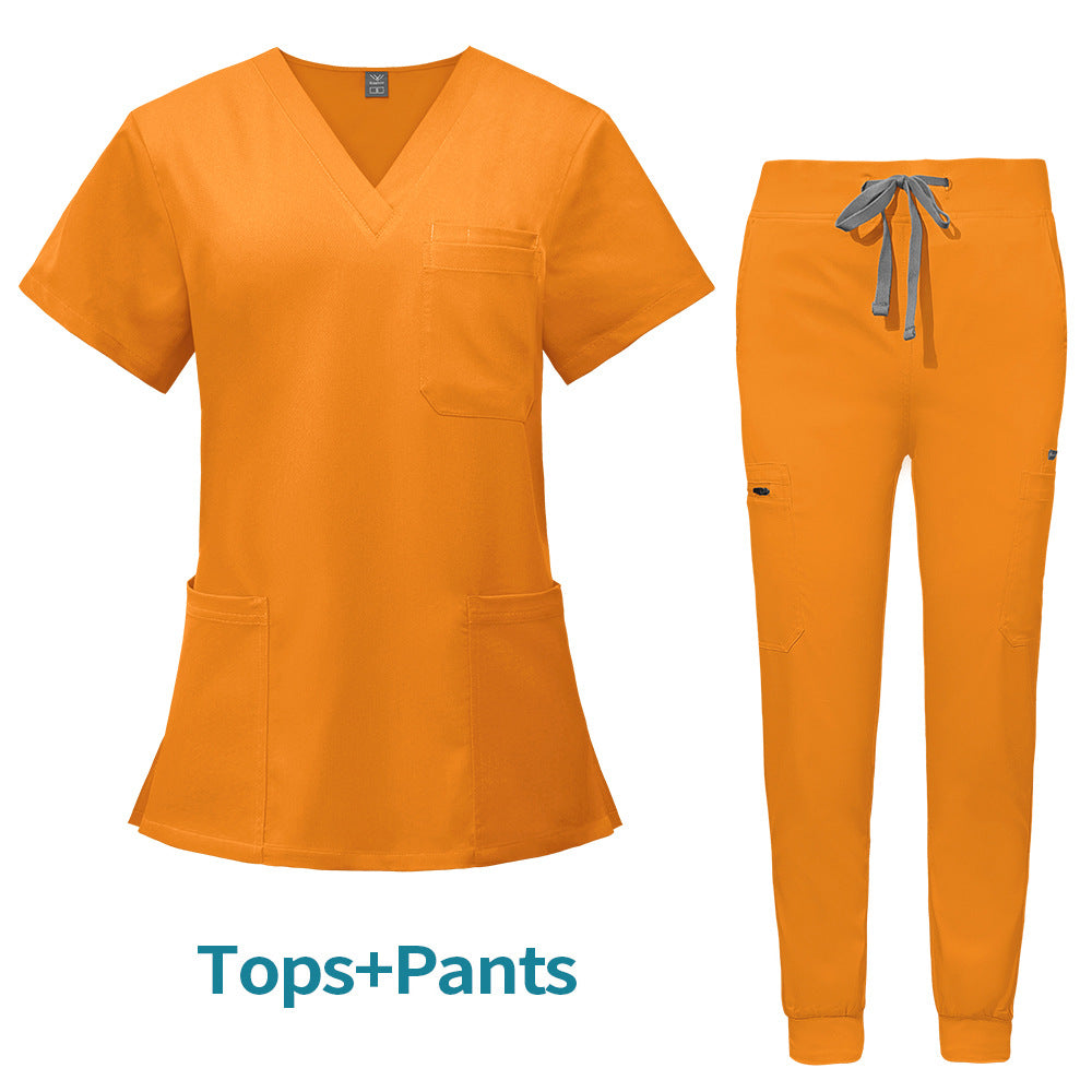 Multifunctional Pocket Surgical Gown Anesthesiologist Work Uniform