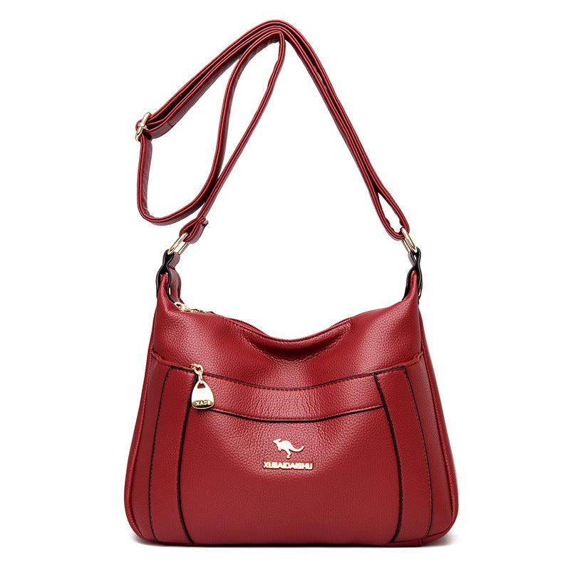 Women's Summer Fashion Simple Mom Style Soft Crossbody Bags