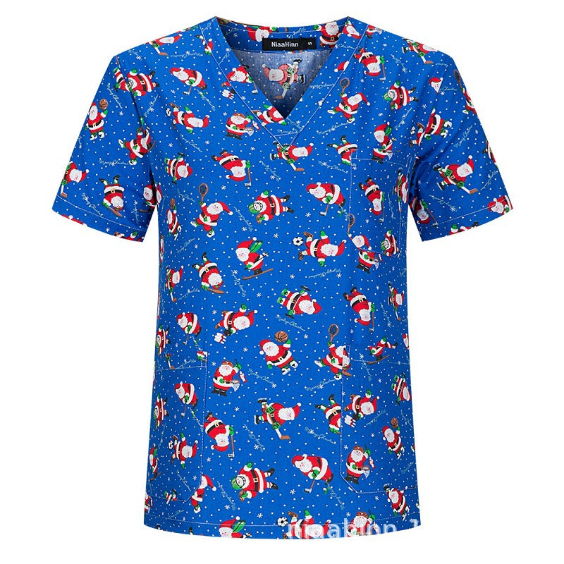 Women's & Men's & Cartoon Printed T-shirt For Surgical Gown Uniform