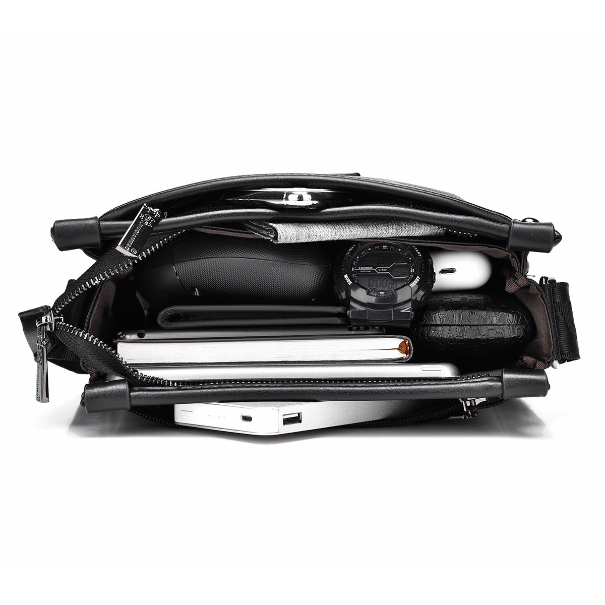 Men's Vertical Fashion Large Capacity Simple Men's Messenger Bags