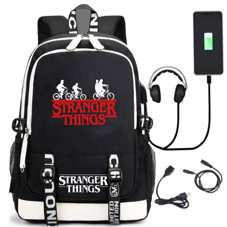 American Tv Stranger Things Charging Luminous Backpacks