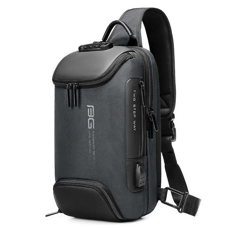 Men's Large Capacity Waterproof Password Computer Special Men's Messenger Bags