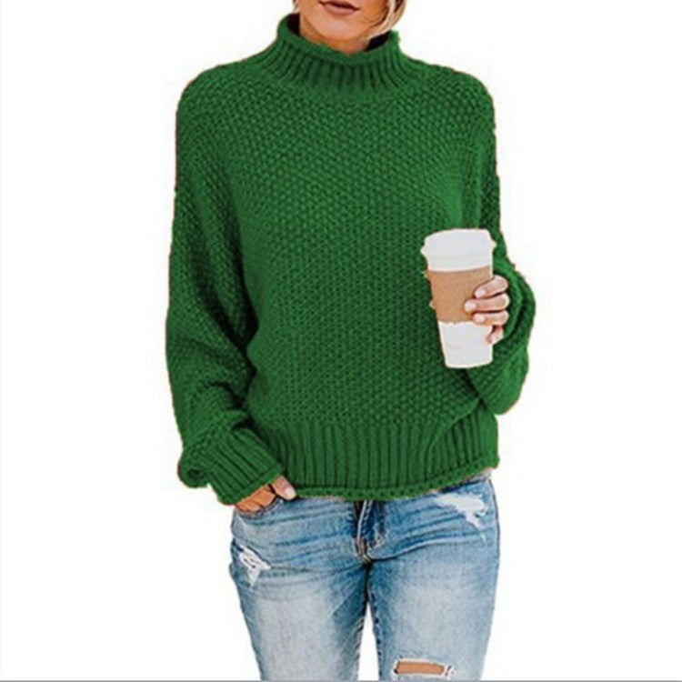 Women's Charming Thick Thread Turtleneck Pullover Sweaters