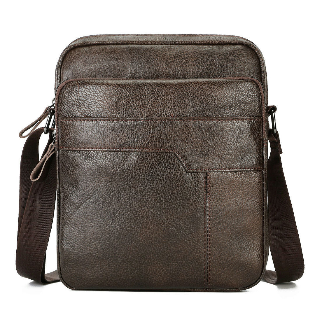 Men's Popular First Layer Leather Korean Men's Shoulder Bags