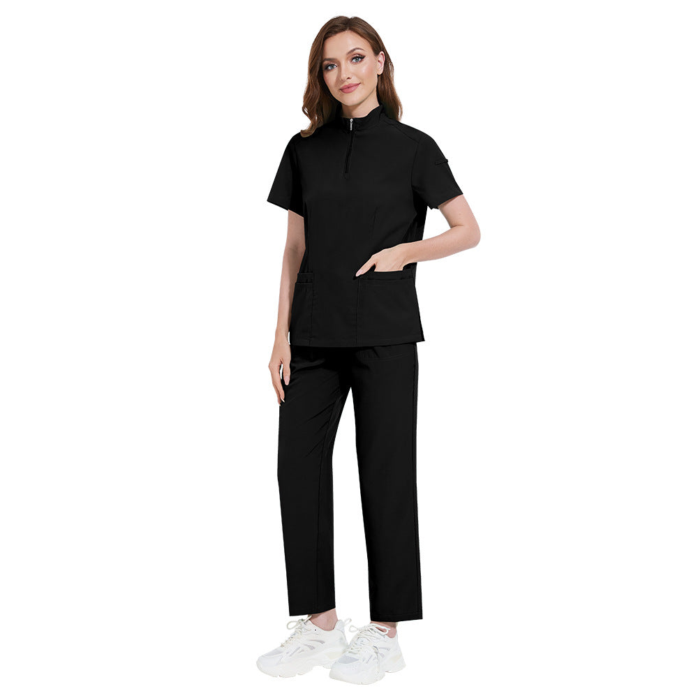 Women's Stand Collar Nurse Work Clothes Hand Uniform