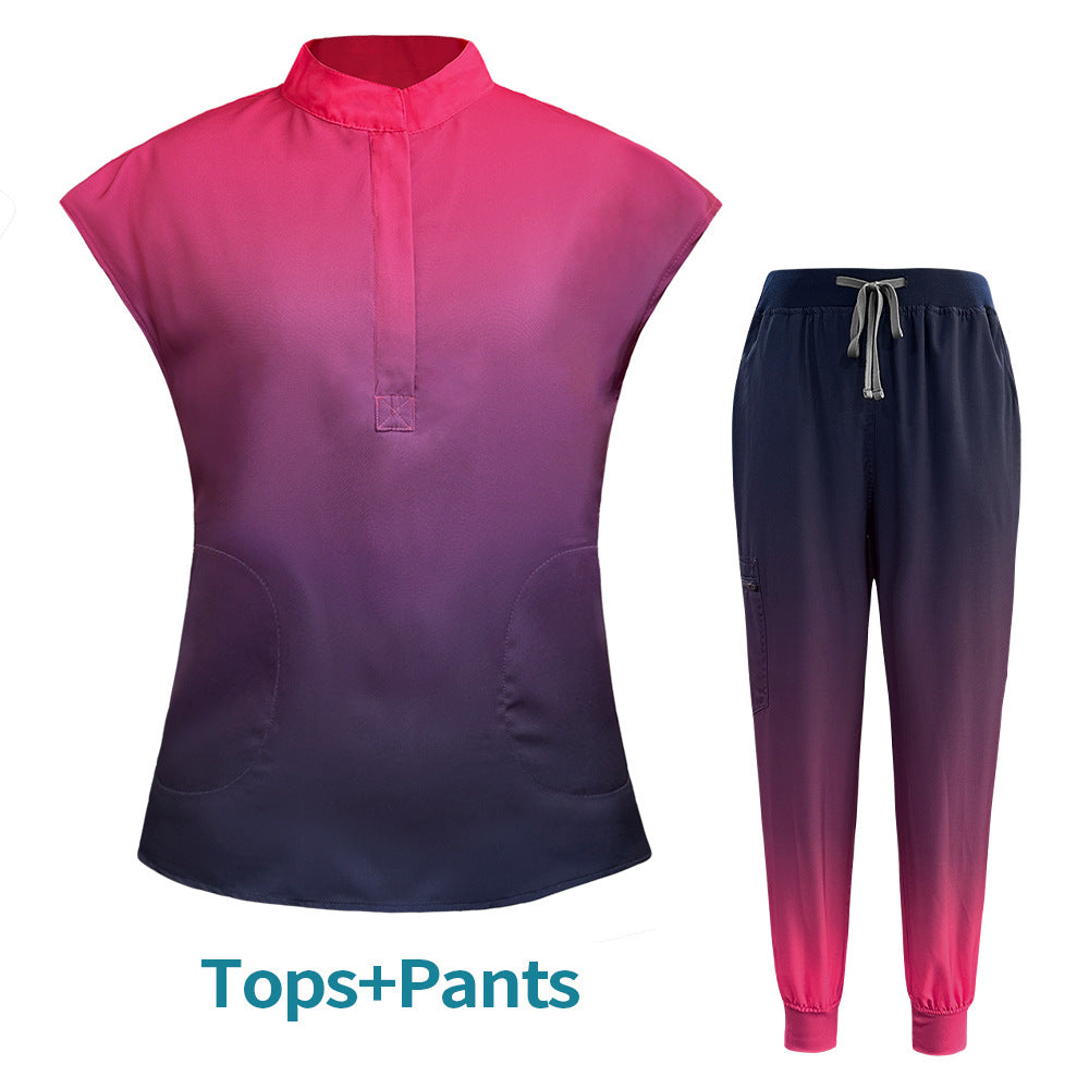 Women's & Men's & Undergarments Medical Work Uniforms Two-piece Frosted Uniform