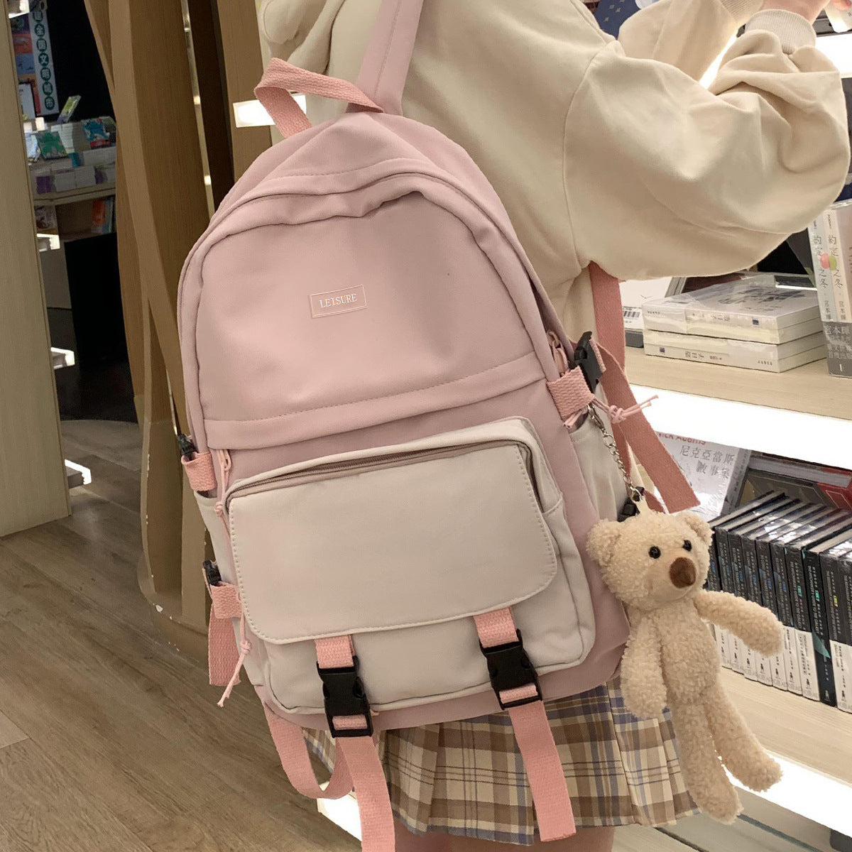 Style Cute Korean High Junior Primary Grade Three Elementary School Students' Schoolbags