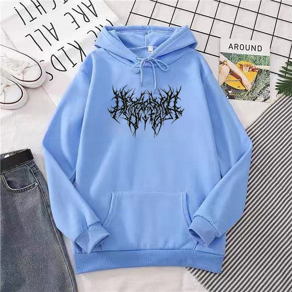 Glamorous Hooded Sweatshirt Unisex Wear Loose Sweaters