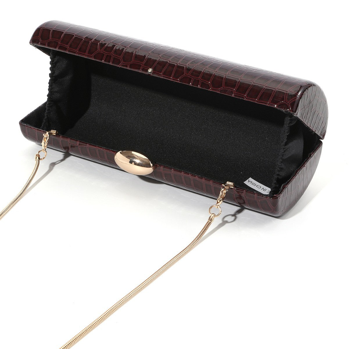 Women's Retro Crocodile Pattern Leather Box Dinner Evening Bags
