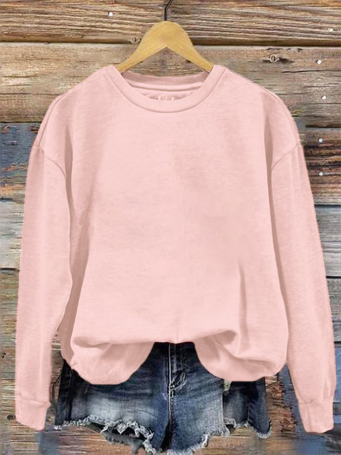 Round Neck One Piece Change Printing Sweaters