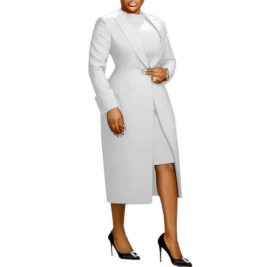Lapel Waist Tight Back Slit Two-piece Suits