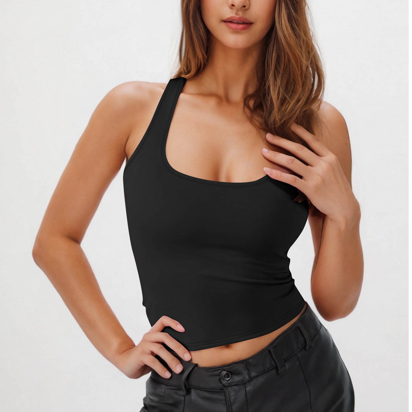 Women's Sleeveless Athletic Super Stretch Breathable Halter Tops