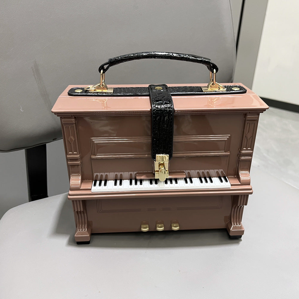 Women's Unique Trendy Piano Acrylic Box Handbags