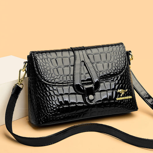 Women's Patent Leather Mother Bright Trend Crossbody Bags