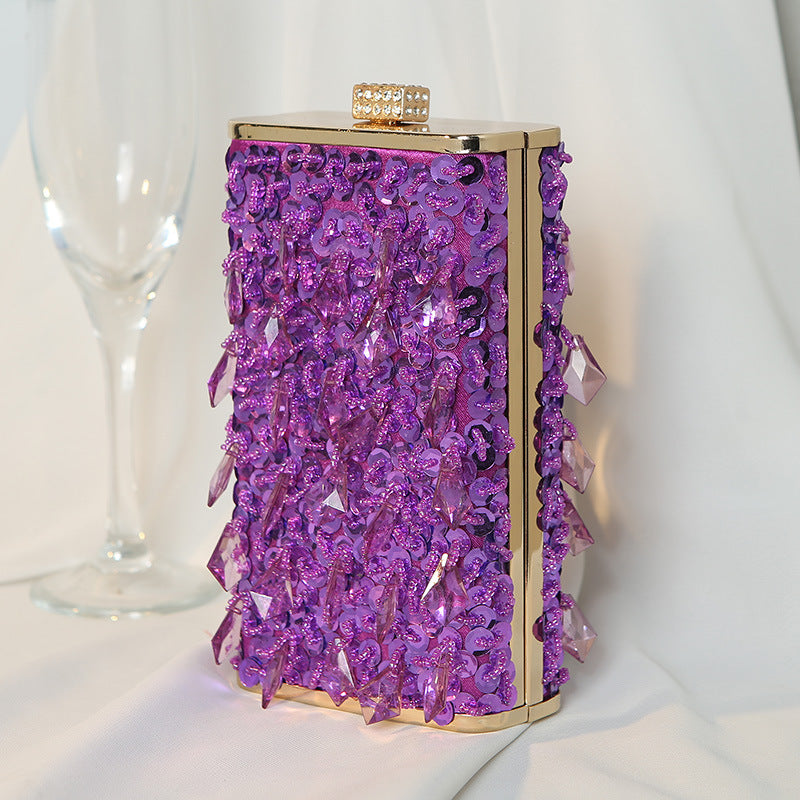 Women's Retro Handmade Beaded Dinner Vertical Banquet Evening Bags