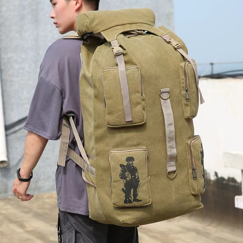 Women's & Men's & Canvas Large Capacity Breathable Wearable Sports Backpacks