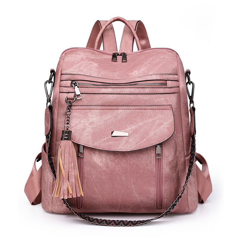 Women's Retro Style Spring Wind Tide Lady's Backpacks