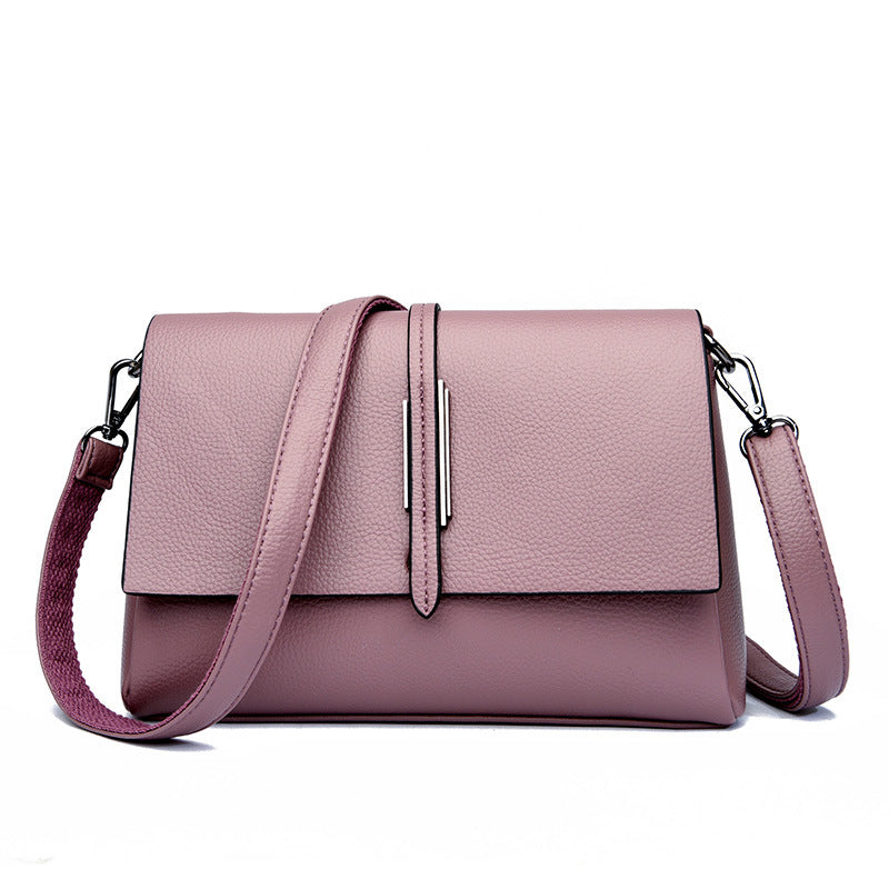 Women's & Men's Spring Korean Style Simple Soft Leather Shoulder Bags