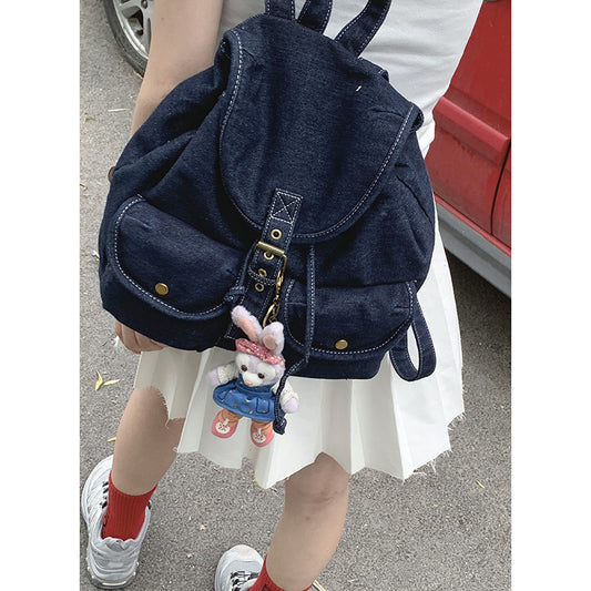 Women's Pretty Denim Leisure Large Capacity Backpacks