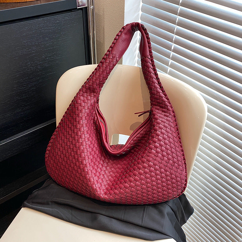 Women's Style High Sense Woven Elegant Underarm Bags