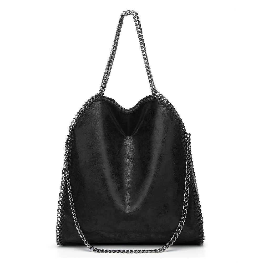 Stylish Women's Trendy Chain Foldable Portable Shoulder Bags